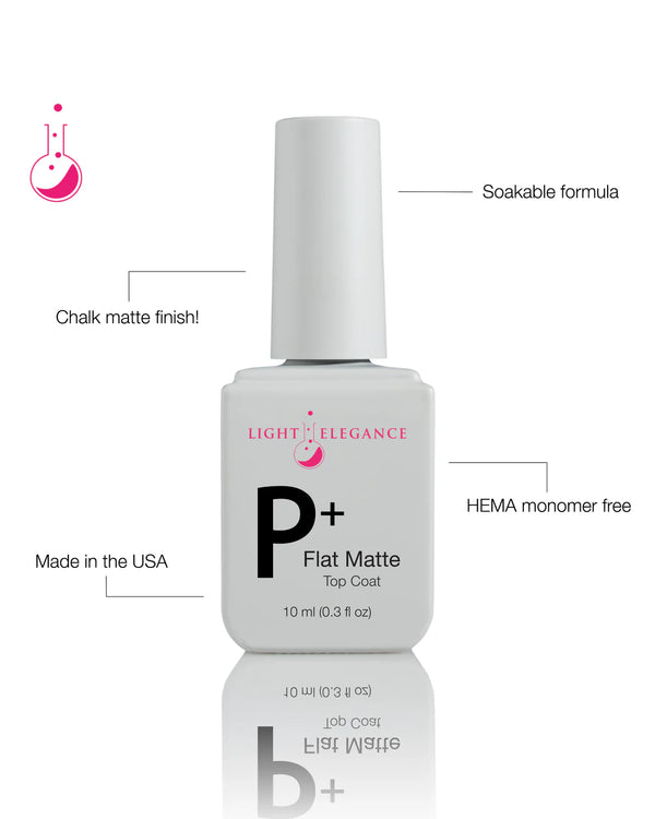 P+ Flat Matte Top Coat 10ml