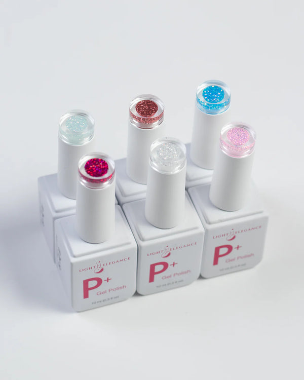 קולקציית 6 גליטר P+ Glitter Gel Polish Girls Night In