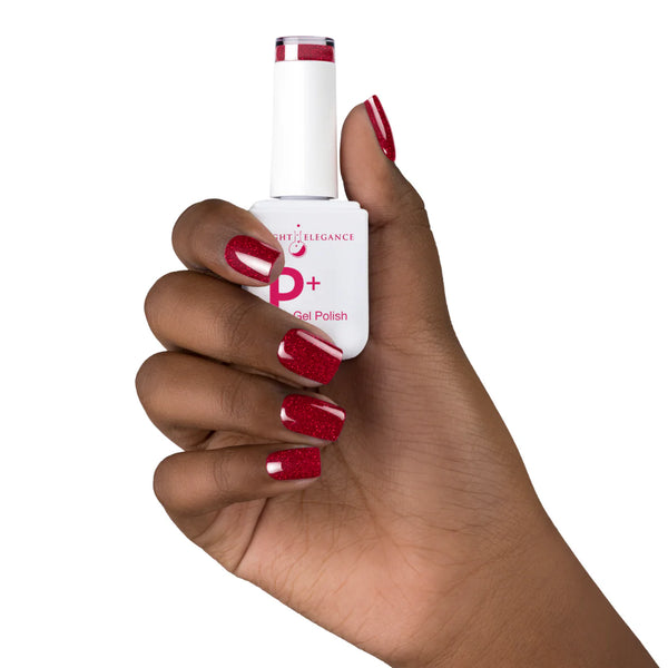 P+ RED CHANDELIER GLITTER GEL POLISH 10 ML (53120)