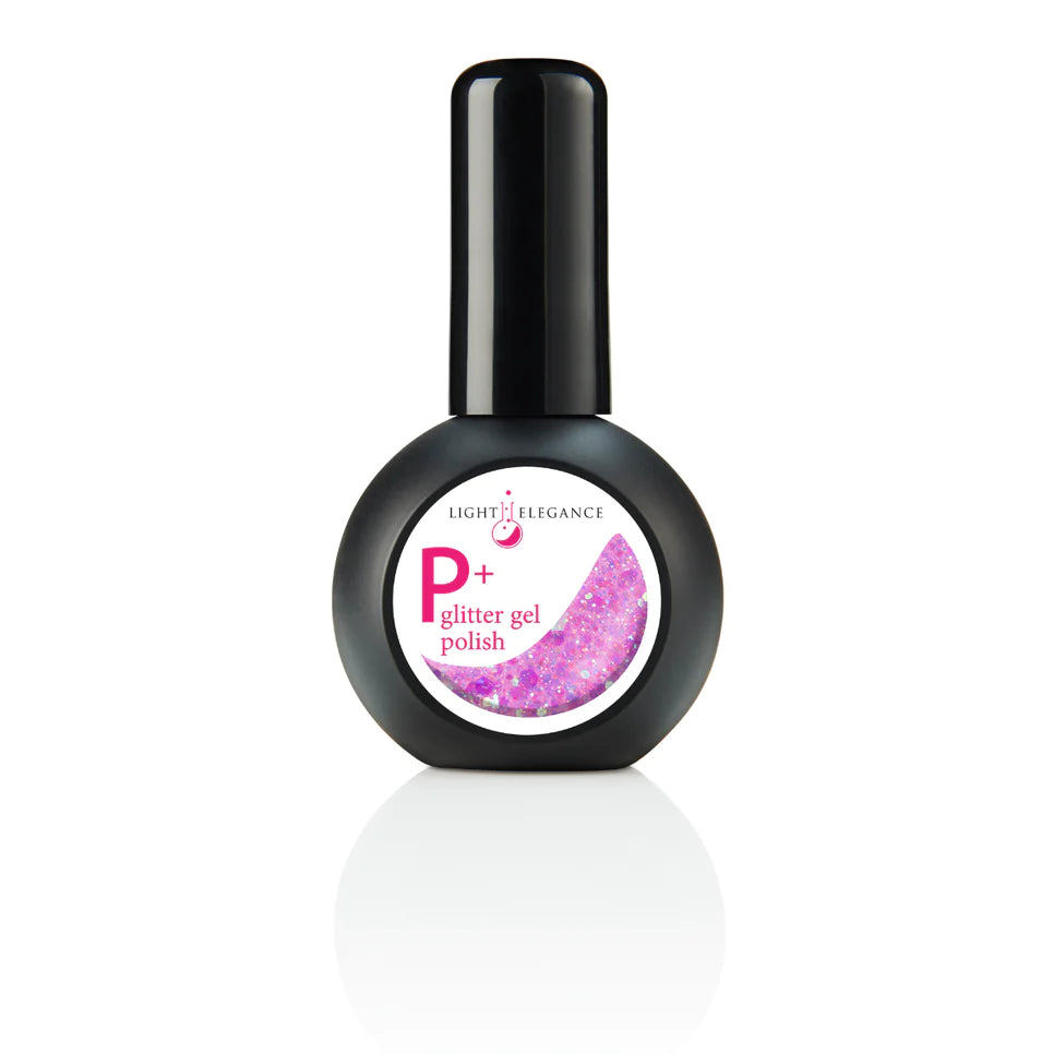 P+ PIXIE PURPLE GLITTER GEL POLISH (23516)
